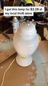 Thrifted Lamp Makeover