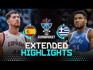 Spain 🇪🇸 vs Greece 🇬🇷 | Extended Highlights | FIBA EuroBasket 2025