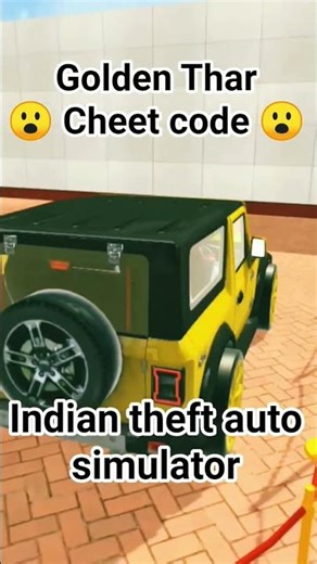 Golden Thar cheet code in # short yt in lndian theft auto simulator