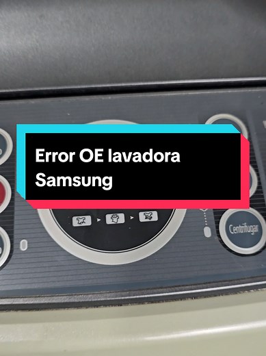 Error OE en Lavadora Samsung: Solución Práctica