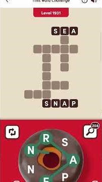 Tim Hortons Word Challenge Level 1931 #timhortons #free #newvideo #subscribe
