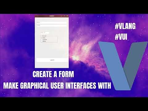 creating a gui form in vlang with the ui package