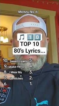 🎵 1️⃣0️⃣ TOP 10 80's Lyrics... #top10 #80s #lyrics