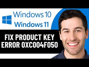 HOW TO FIX PRODUCT KEY ERROR 0xc004f050 IN WINDOWS 10/11 IN 2025! (EASY FIX)