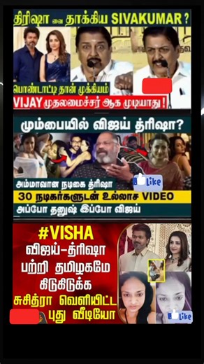 Vijay - Trisha வை குறி வெச்சு பேசிய நடிகர் Sivakumar?😱- TVK | DMK | Vijay - Sangeetha | Divorce