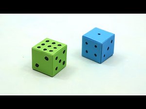 How to Make a Paper Dice | Easy Origami Ludo Dice | Dice folding Step by Step