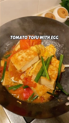 Tomato Tofu with Egg | Easy home cooking #HomeCooking #ChineseFood #tofurecipe #cooking #easyrecipes