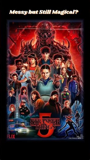 Stranger Things Season 5 – Messy but Still Magical? 🎬 #StrangerThings5 #Netflix #Shorts