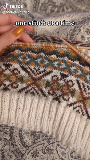 knitting a fair isle pattern I wrote last month #knitting #sweaterweather #fairisle #shetland