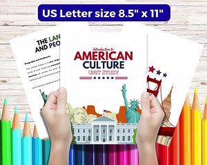 All About American Culture: Learning the U.S. Through Fun Activities for Kids - Etsy Australia