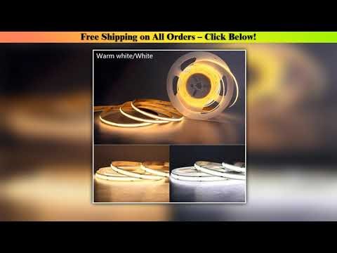 5V USB COB Led Strip Lights with 3key Dimmer Flexible Diode Tape White Warm White for Room TV