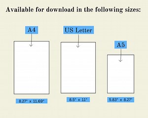 Nutrition Log, Printable Nutrition Log, Nutrition Tracker, Food Tracker, Meal Tracker, Food Journal, Digital Download, US Letter, A4, A5