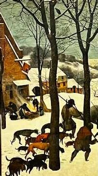 Pieter Bruegel the Elder. The Hunters in the Snow. Kunsthistorisches Museum, Vienna