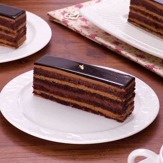 フランスの濃厚ケーキ オペラのレシピ動画・作り方 | デリッシュキッチン