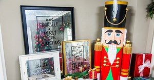 DIY Glass Mercury Christmas Mirror