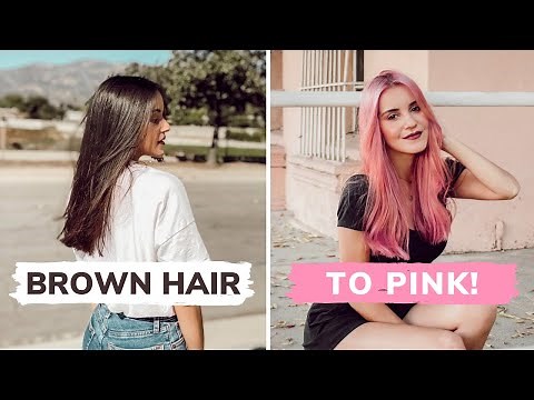 Bleaching My Own Hair & Dyeing it PINK