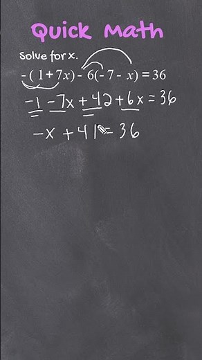 Solving Multi Step Equations #maths #solveequations #learnmath