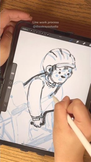 Fixing my sketch in procreate #drawingprocess #procreate #art