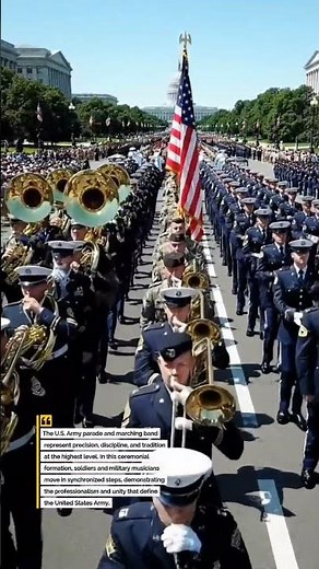 "U.S. Army Marching Band & Troops in Perfect Formation 🇺🇸🔥"