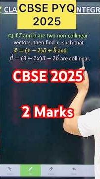 Q) If a ⃗ and b ⃗ are two non-collinear vectors, then find 𝑥, such that 𝛼 ⃗=(𝑥−2)𝑎 ⃗+𝑏 ⃗