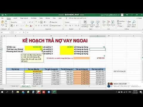 Hướng dẫn file theo dõi quản lý tiền vay/ Cách tính lãi suất tiền vay trước khi vay tiền