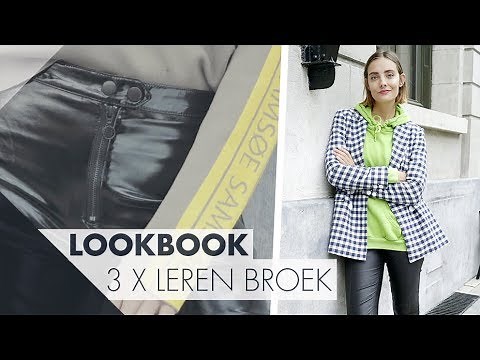 3x outfits met een leren broek l Lookbook