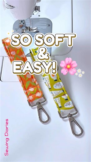 Never Lose Your Keys Again! 🔑 DIY Fabric Wristlet #sewing #sewingideas #Keychains #SewingHacks
