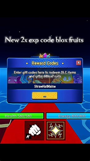 New 2x exp code blox fruits #youtube #shorts #roblox #bloxfruits NOTPIXL7