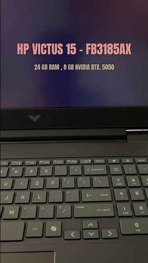 New HP VICTUS 15 : 2026 : May : 15-fb3185ax model : Boot Timing Test : Gaming laptop : RTX 5050 , 24