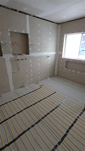 Flat bathroom walls for perfect tiling work. #renovation #bathroom #tiler #tiling #diy