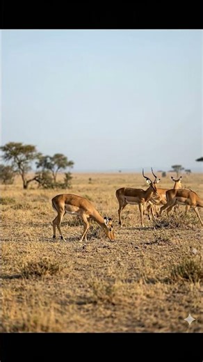 A Calm Moment in the Wild: Deer Feeding Together
