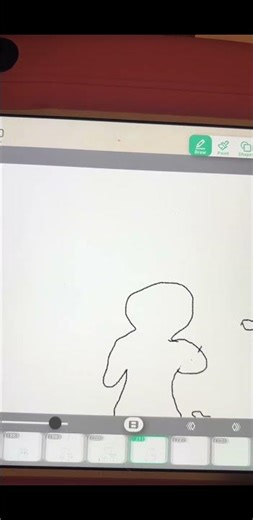 A droplet falling then the forming to a water creature #art #animation