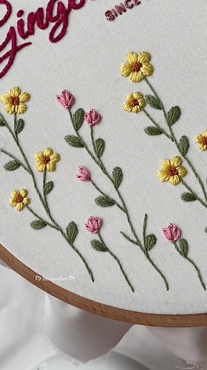 Hand Embroidery Tulips Tutorial
