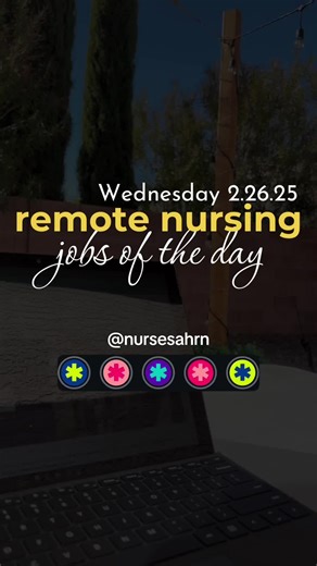 Remote Nursing Job Board for Wednesday 2/26/25 ❣️ 🔗 Direct links at www.nursesahrn.com 🔗 Check out www.nursesahrn.com for all the FREE stuff: ✅ Remote Nursing Job Board, updated daily (direct links) ✅ Remote Prior Auth Nursing Guide ✅ 100 Companies that Hire Remote Nurses Follow @nursesahrn #nursesahrn #stayathomern #sahrn #stayathomeremotenurse #nurse #remotern #remotenurse #wfhnurse #remotelife #remotenursingjobs #priorauth #remote #priorauthnurse #workfromhome #wfh #softnurseera #softnursin