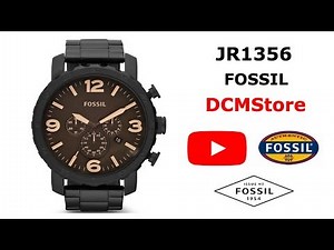 JR1356 Fossil Nate Chronograph Black Militar