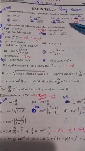 Class 12 Math Chapter 2 Ex 2.5 Most Important Questions 2026 #ytshorts #shorts #shortsfeed #2026