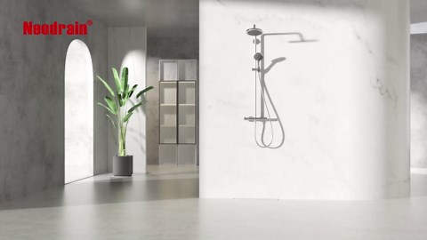 Neodrain 24-Inch Linear Shower Drain with Tile Insert Grate,Brushed 304 Stainless Steel Rectangle Shower Floor Drain, Linear Drain with Leveling Feet, Hair Strainer