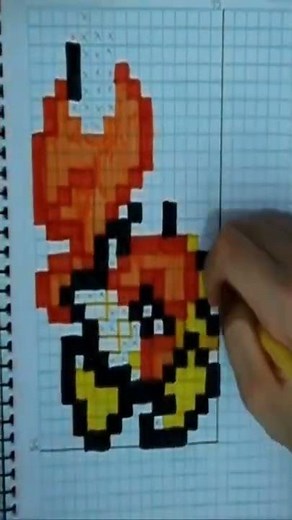 SPEED DRAWING - KOOPA TROOPA 🐢🟡 - PIXEL ART [SHORTS]