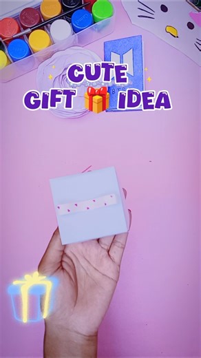 DIY Tiny Gift Box 🎁 | Easy Paper Gift Box Tutorial 💖 | #craft #diy #papercraft #love #giftideas