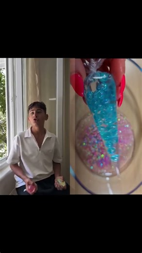 My brother and I threw a balloon at the kids who were bothering us and ran away. #shortvideo #tre...