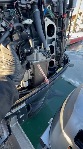 Motor sat overnight, when I arrived in the morning it fired right up. Shut it off and it would not restart. I found no fuel pressure and power to the fuel pump, but high resistance. ￼ Removed intake manifold and vapor separator tank. ￼I cleaned the VST and installed a good low hour high pressure fuel pump. A new pump was about five days out and the water taxi needed to be working. They are back in business. #boat #repair #outboard #outboards #fixit #yamaha #mechaniclife #hewescraftboats #yamahao