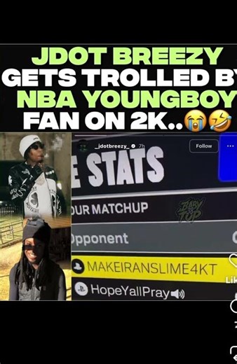 Jody Breezy getting PUNKED by NBA Youngboy fans on NBA2K #nbayoungboy #jdotbreezy #nba2k