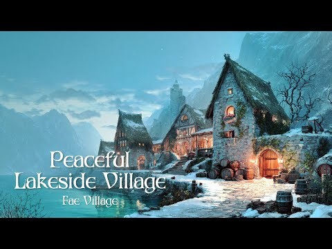 medieval playlist: calm fantasy music for studying & focus | peaceful lakeside village