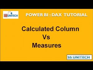 1. Measures vs. calculated columns in DAX and Power BI | dax tutorial from beginners to expert