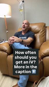 How often should you get IV infusions? Josh likes to get them 1-2 times per month. It depends on a lot of factors such as lifestyle, physical activity, lab results, etc. It also depends on your goals…do you want to keep energy levels stable, need extra hydration, need your immune functions boosted? Maybe you have an autoimmune disorder or other diagnosis that could warrant more frequent IV treatments. Josh and staff at Robins Total Care are always happy to assist you in determining your needs fo