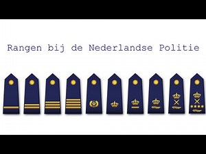 Rangen bij de Nederlandse Politie