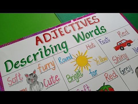 How to make TLM for Adjectives / TLM making idea for Adjective / describing words Adjectives tlm