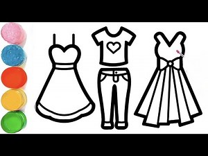 How To Draw a Picture of Fashion Drawing | Dress Drawing for Kids | Beautiful Fashion Dress Drawing