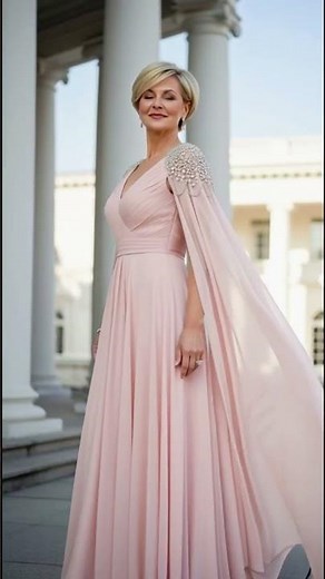 Timeless Elegance at 55+ ✨ Graceful Gowns That Steal the Spotlight #Fashion #ElegantGown#dress