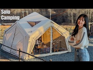 Solo Camping in a Cozy Tent | Peaceful Nature Retreat & Campfire Cooking